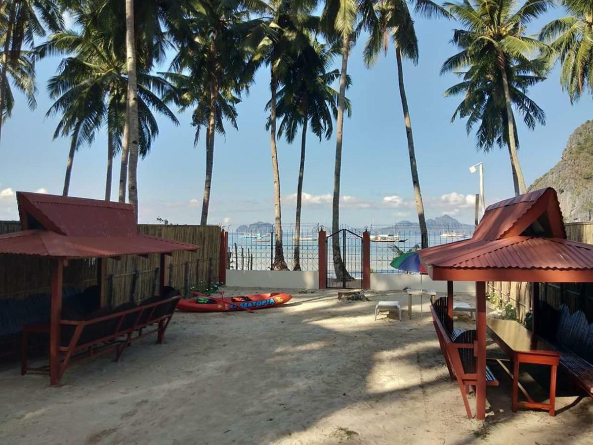 El Seatopia Beach Cottages El Nido Exterior foto